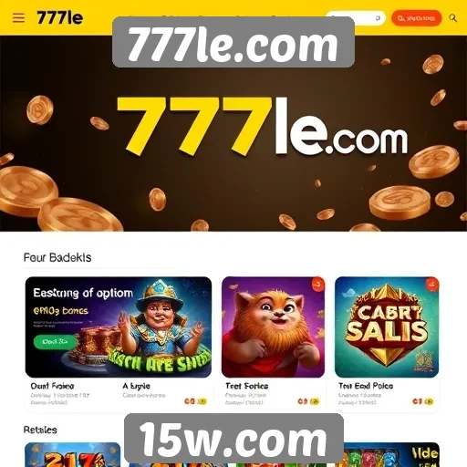 Interface do usuário do 777le.com é amigável